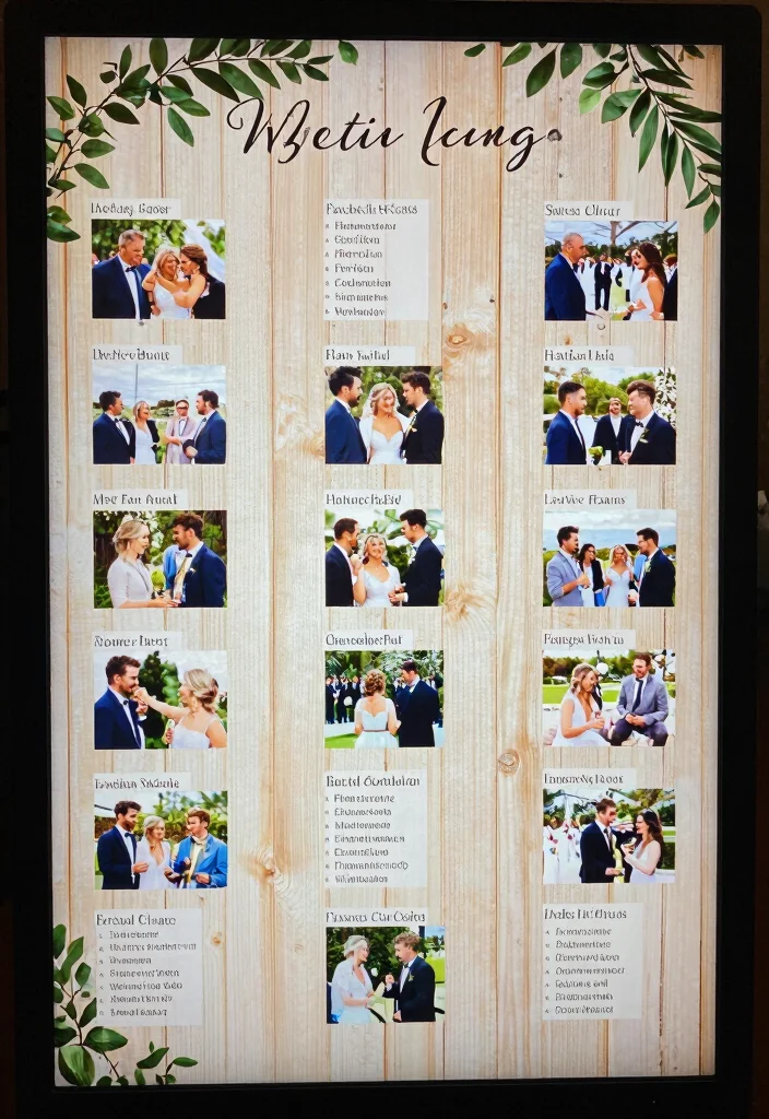 16 Wedding Table Layout Ideas That Make Hosting Easy - 12. Interactive Seating Charts 1