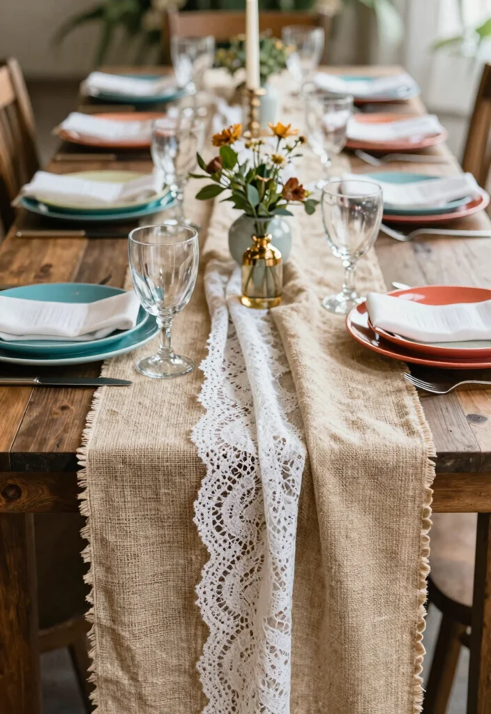 16 Wedding Table Layout Ideas That Make Hosting Easy - 13. Layered Textures for Depth 1