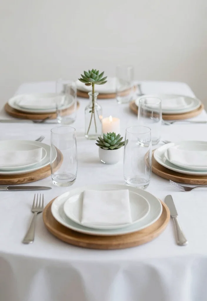 16 Wedding Table Layout Ideas That Make Hosting Easy - 4. Minimalistic Scandinavian Style 1