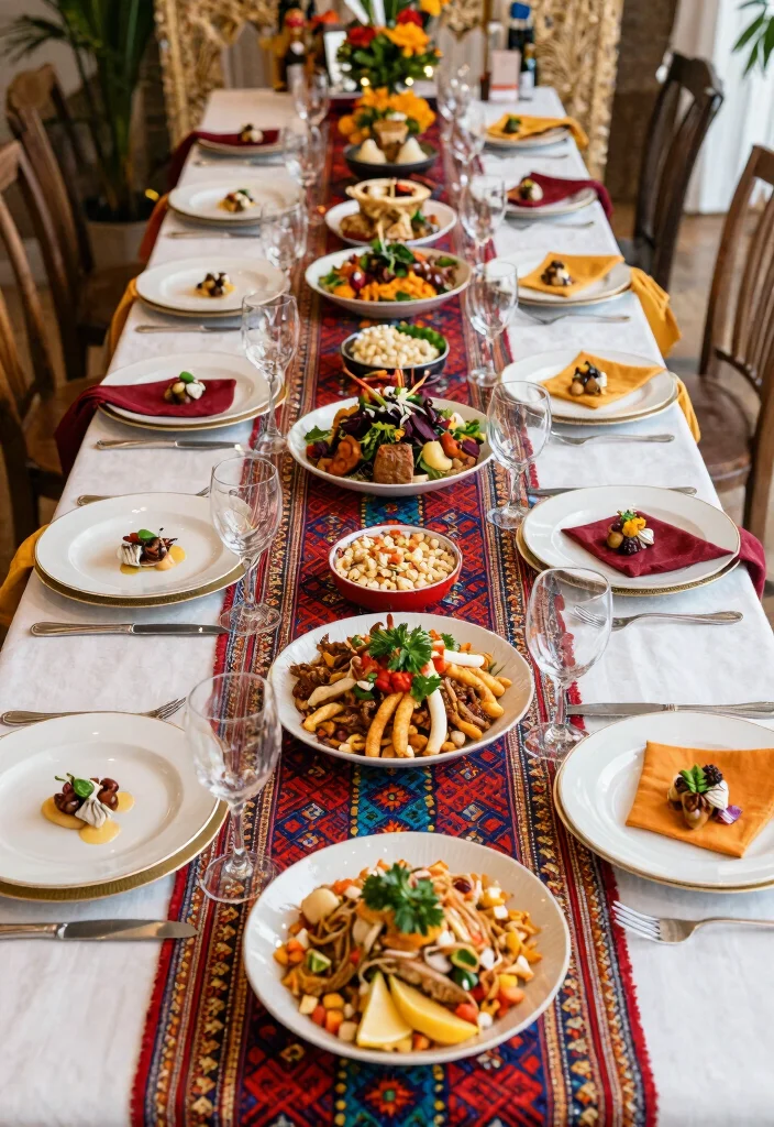 16 Wedding Table Layouts Ideas That Flow Beautifully - 14. Cultural Fusion 1