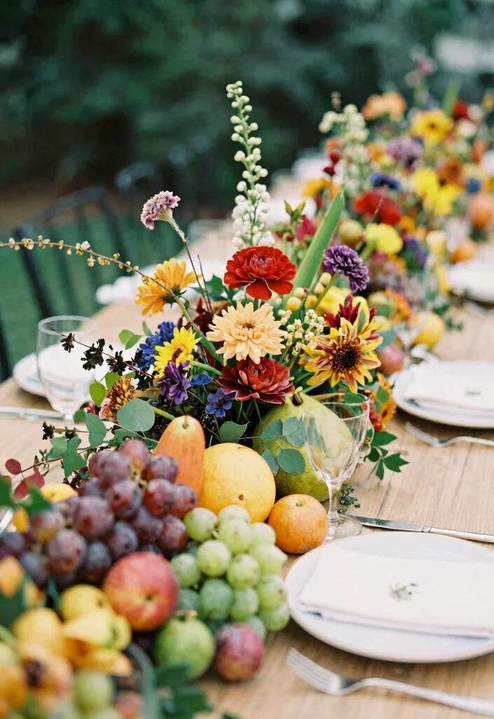 16 Wedding Table Layouts Ideas That Flow Beautifully - 15. Seasonal Splendor 1
