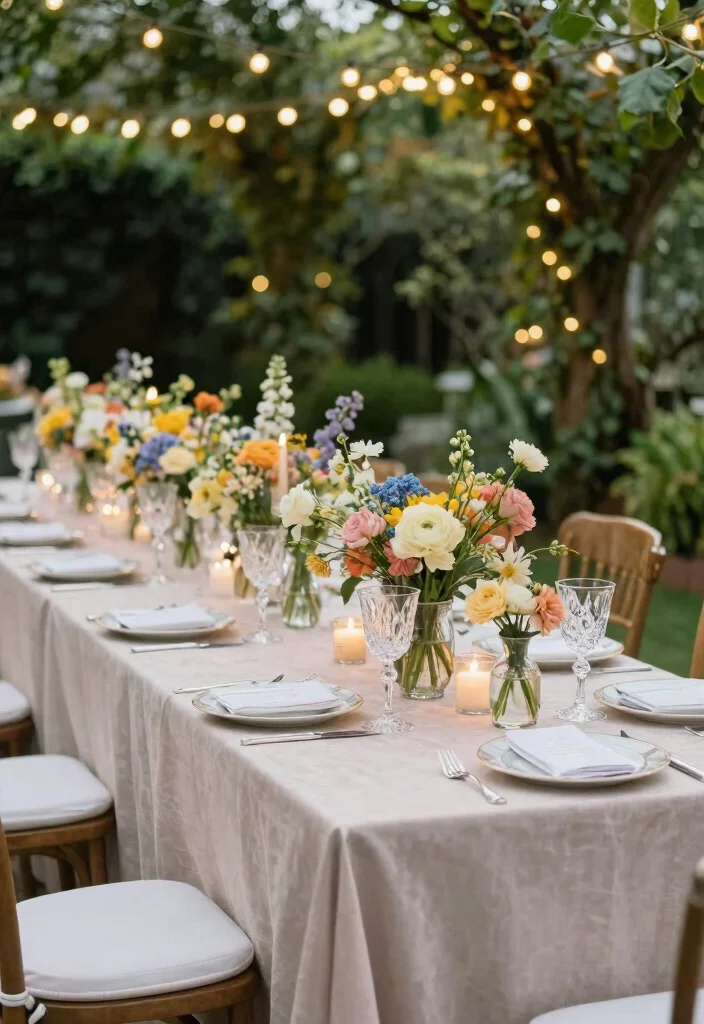 16 Wedding Table Layouts Ideas That Flow Beautifully - 2. Elegant Garden Affair 1