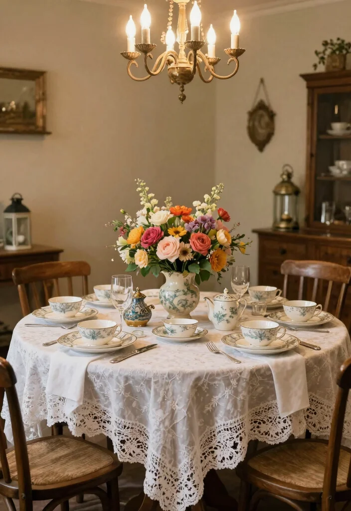 16 Wedding Table Layouts Ideas That Flow Beautifully - 4. Charming Vintage Elegance 1