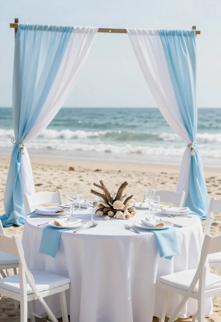 16 Wedding Table Layouts Ideas That Flow Beautifully - 5. Coastal Bliss 1