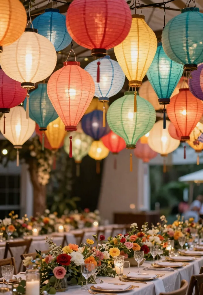 16 Wedding Table Lights Ideas That Sparkle Beautifully - 6. Recycled Paper Lanterns 1