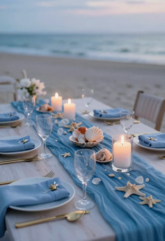 16 Wedding Table Settings Blue Ideas With Calm Elegance - 1. Ocean Wave Elegance 1