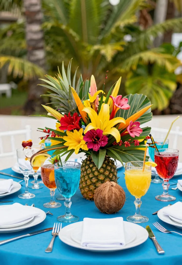 16 Wedding Table Settings Blue Ideas With Calm Elegance - 12. Tropical Blue Bliss 1