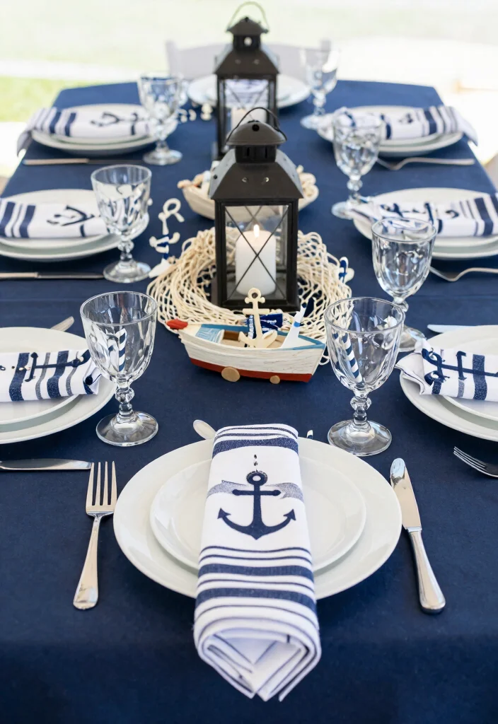 16 Wedding Table Settings Blue Ideas With Calm Elegance - 2. Nautical Navy 1