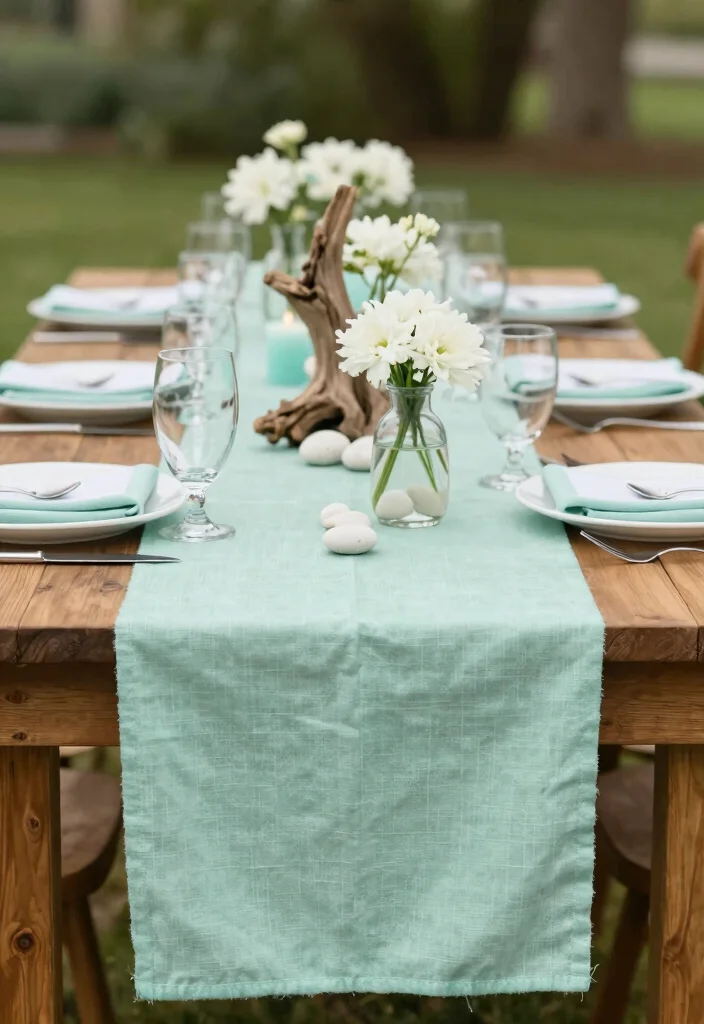 16 Wedding Table Settings Blue Ideas With Calm Elegance - 3. Serene Seafoam 1