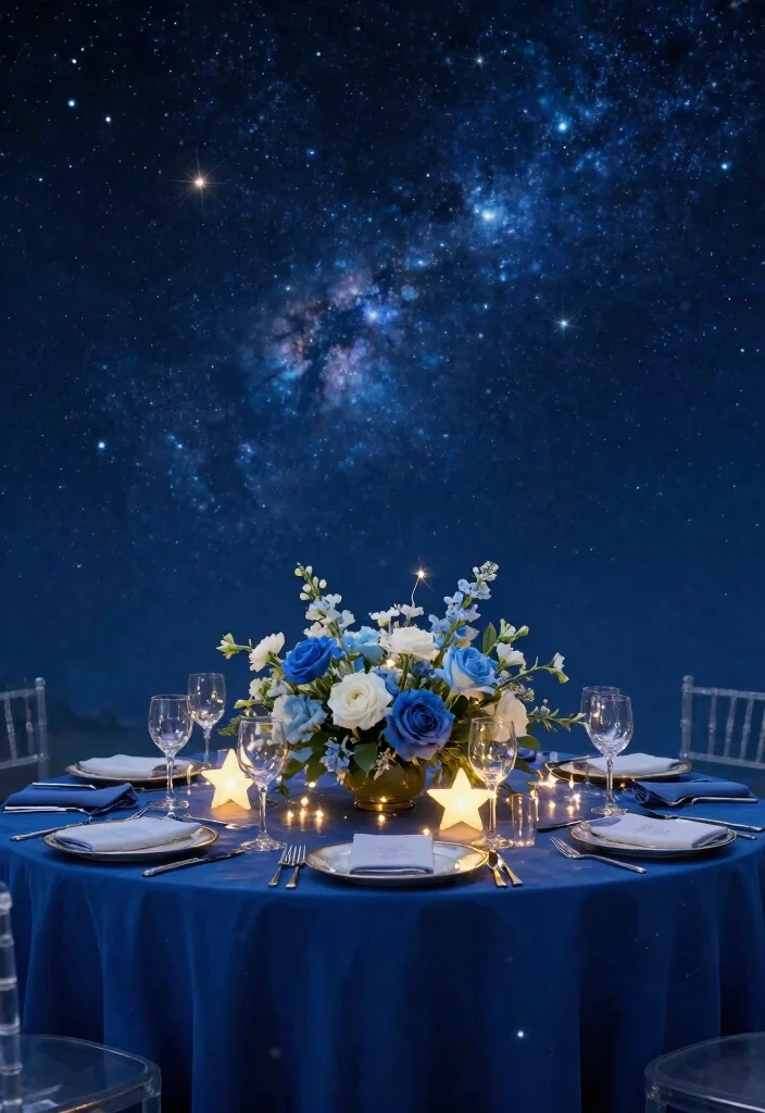 16 Wedding Table Settings Blue Ideas With Calm Elegance - 8. Celestial Blue 1