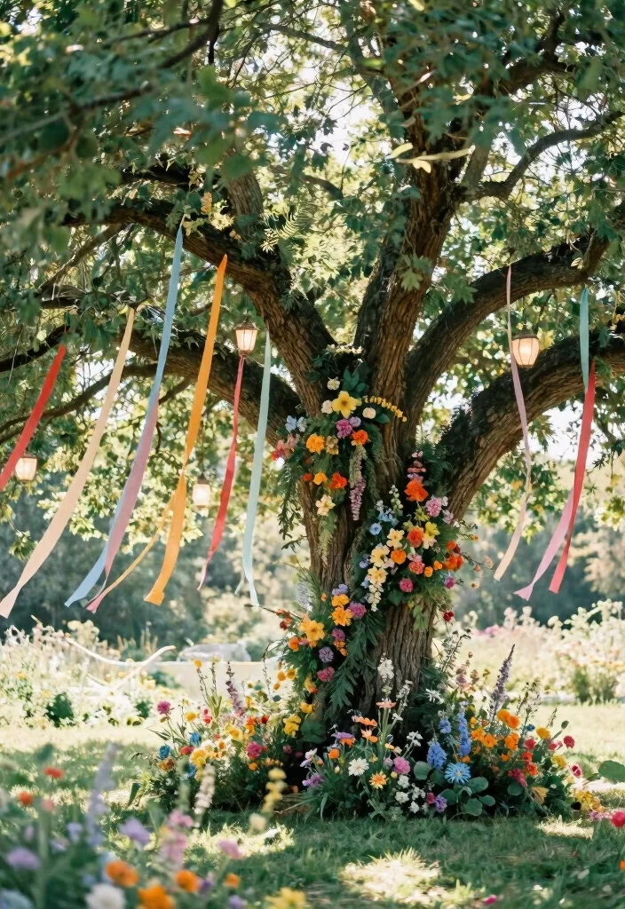 17 Arbor Decorations Wedding Ideas for a Dreamy Backdrop 15 17 Arbor Decorations Wedding Ideas for a Dreamy Backdrop - 5. Whimsical Tree Arbors 1