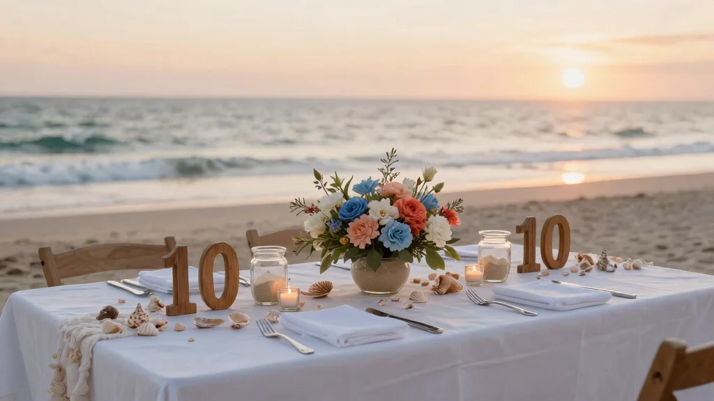 17 Beach Wedding Table Numbers Ideas With Coastal Style