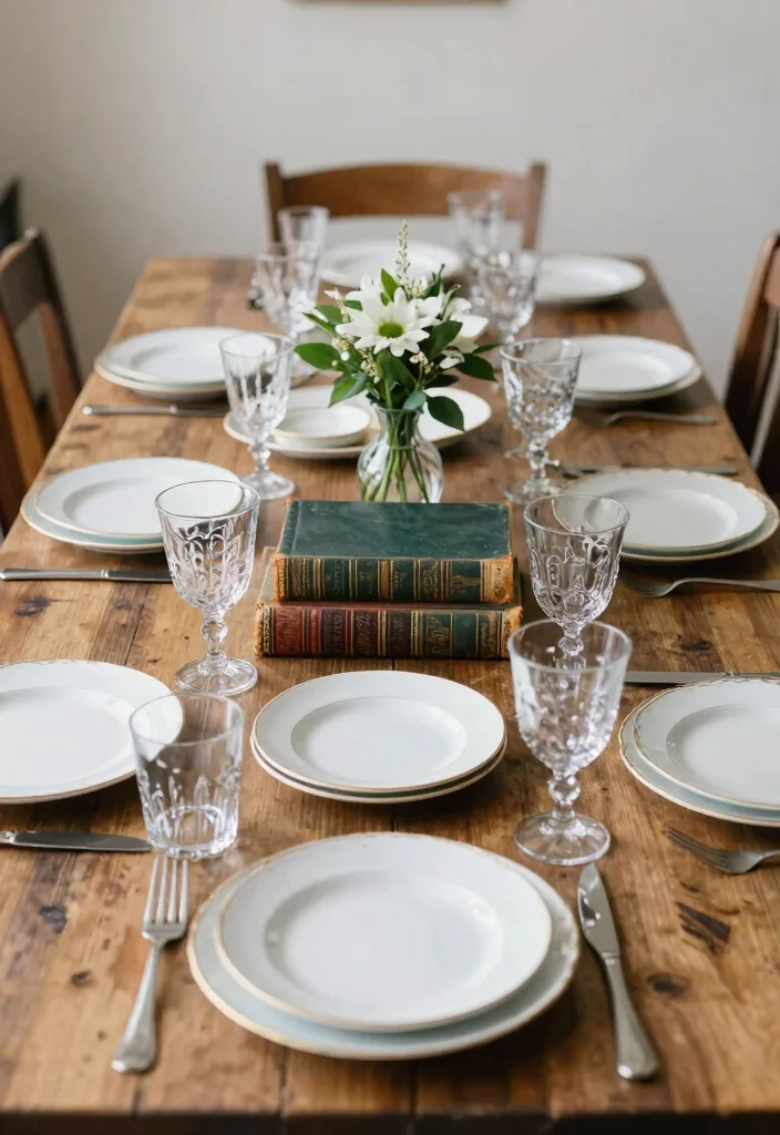 17 Boho Wedding Table Decor Ideas With Free Spirited Vibes - 11. Incorporating Vintage Finds 1