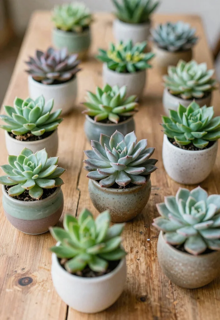 17 Boho Wedding Table Decor Ideas With Free Spirited Vibes - 13. Succulents as Favors 1