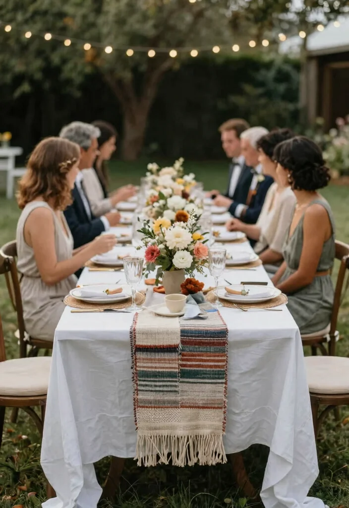 17 Boho Wedding Table Decor Ideas With Free Spirited Vibes - 17. Long Table for Intimate Dining 1