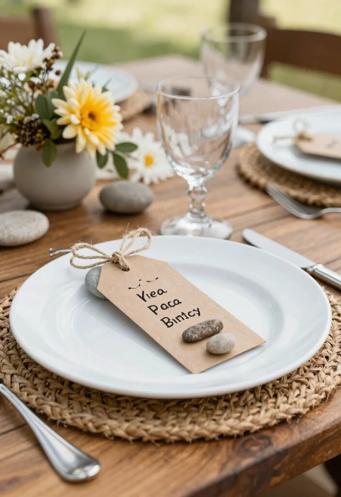 17 Boho Wedding Table Decor Ideas With Free Spirited Vibes - 5. Personalized Place Settings 1
