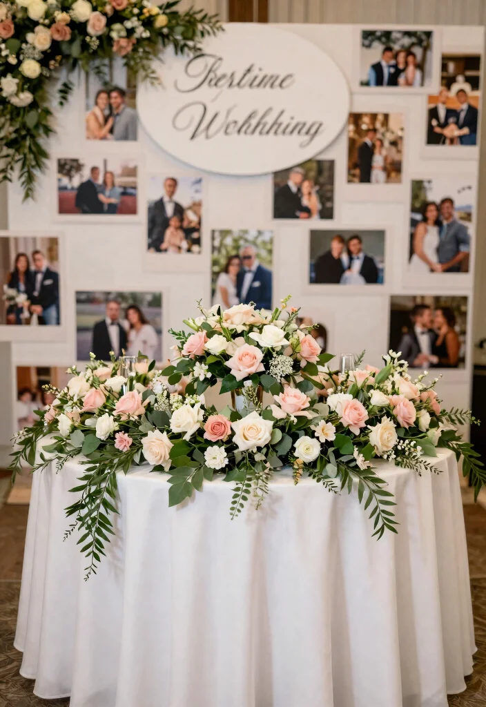 17 Garden Wedding Table Ideas With Natural Beauty - 17. Sweetheart Table with a Twist 1