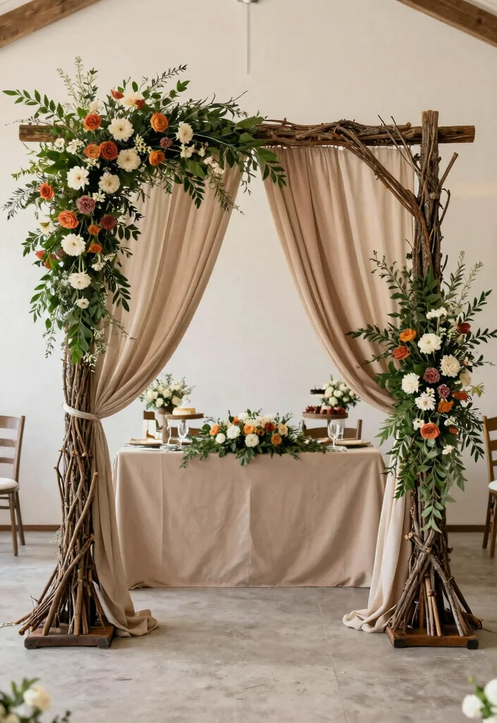 17 Indoor Wedding Reception Decorations Indian Ideas That Shine - 9. Eco-Friendly Wedding Arch 1