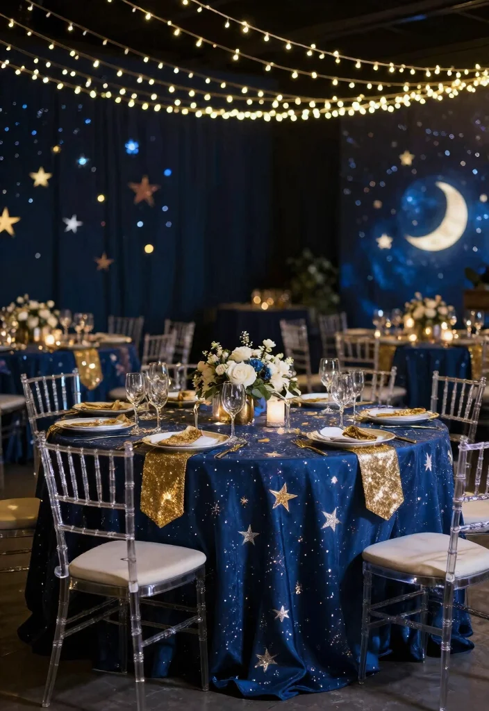 17 Table Ideas Wedding Themes Guests Will Love - 13. Celestial Wonders 1