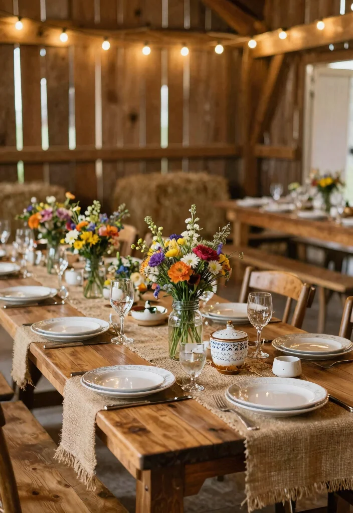 17 Table Ideas Wedding Themes Guests Will Love - 2. Rustic Charm 1