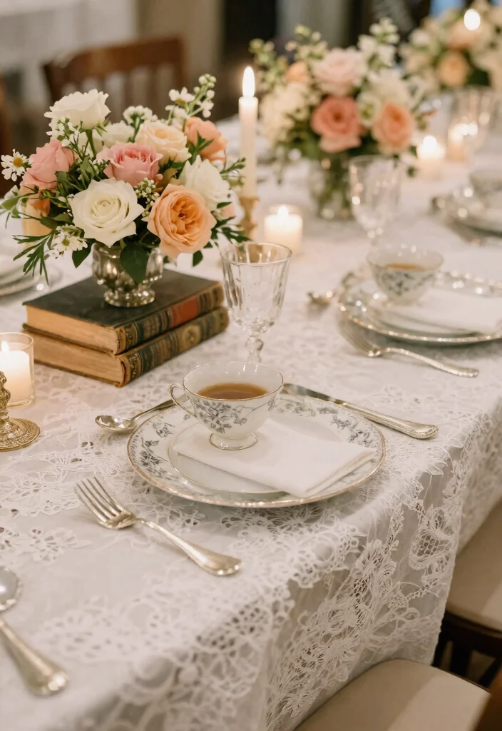17 Table Ideas Wedding Themes Guests Will Love - 4. Vintage Glam 1