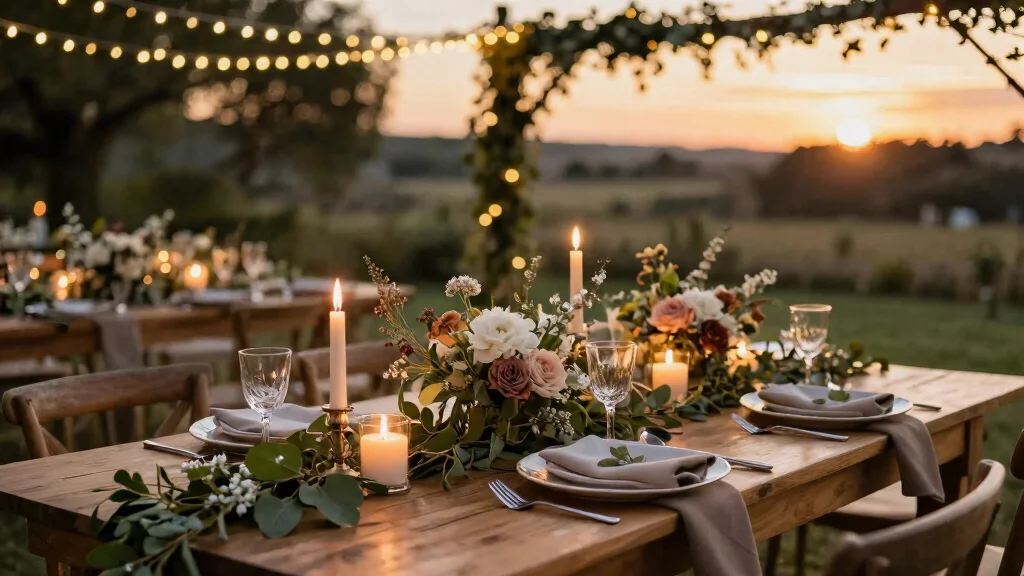 17 Wedding Dinner Table Decor Ideas That Glow Beautifully