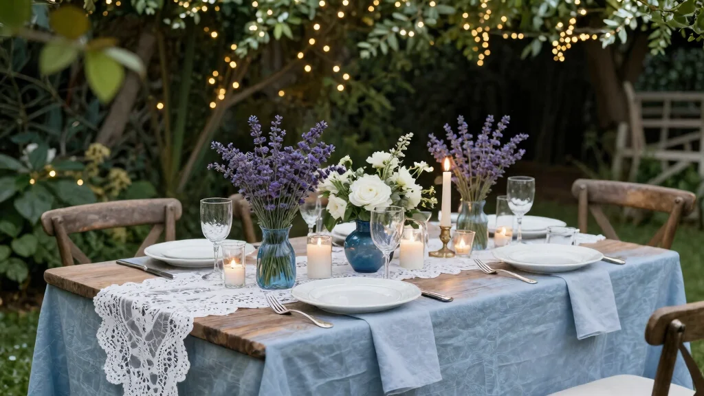 18 French Blue Wedding Table Setting Ideas With Soft Romance