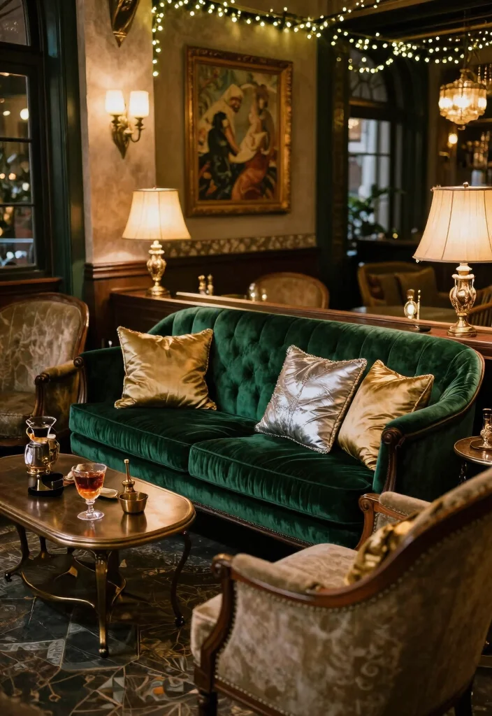 18 Great Gatsby Wedding Decorations Ideas With Vintage Glam - 4. Vintage Lounge Areas 1