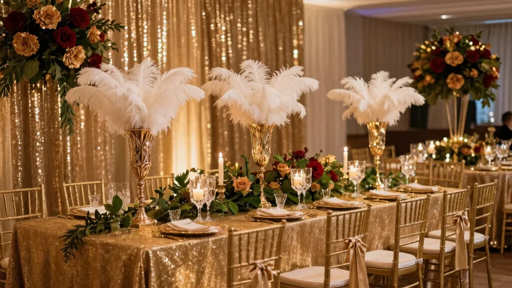 18 Great Gatsby Wedding Decorations Ideas With Vintage Glam