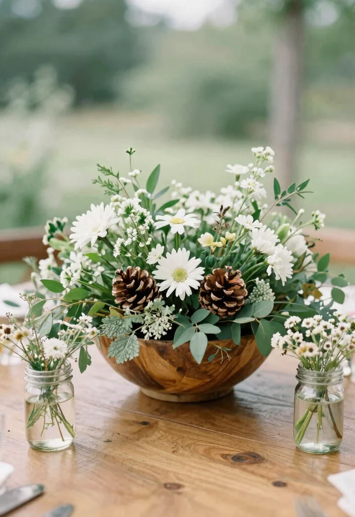 18 Memorial Table at Wedding Ideas That Feel Meaningful - 1. Nature-Inspired Centerpiece 1