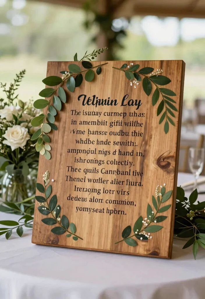 18 Memorial Table at Wedding Ideas That Feel Meaningful - 10. Personalized Memorial Signage 1
