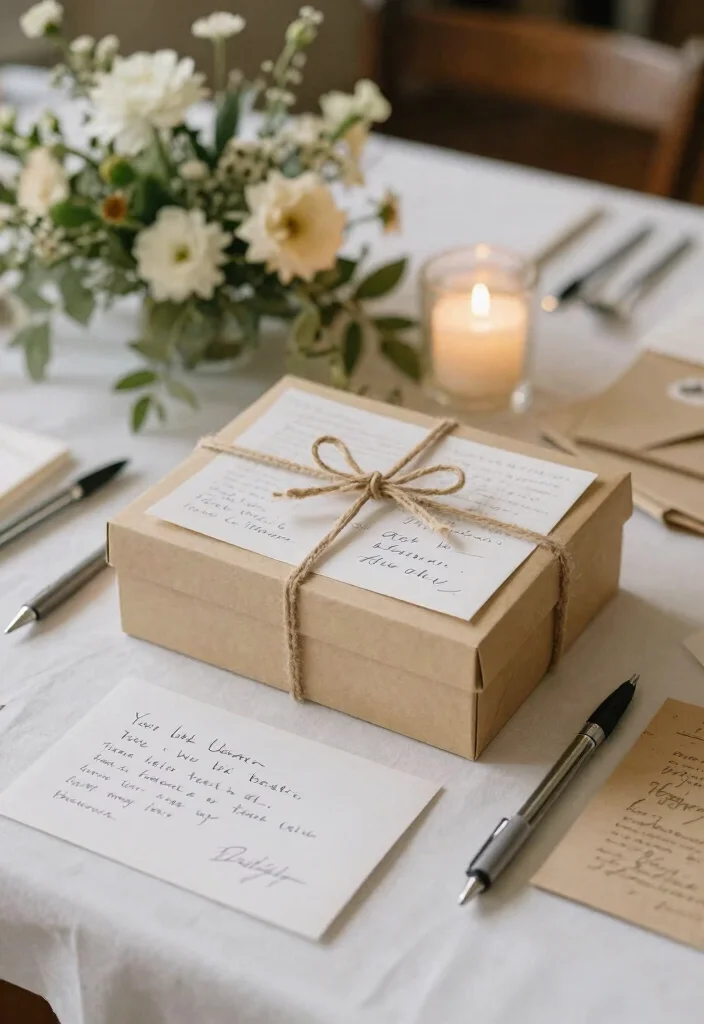 18 Memorial Table at Wedding Ideas That Feel Meaningful - 13. Handwritten Letters or Notes 1