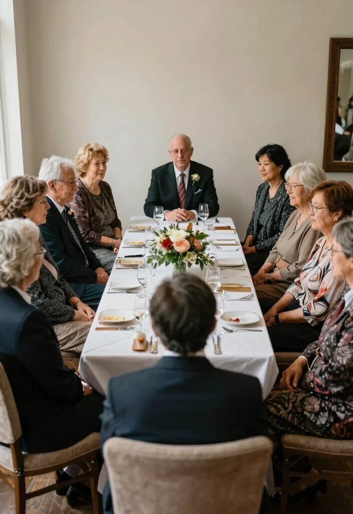 18 Memorial Table at Wedding Ideas That Feel Meaningful - 16. Storytelling Circle 1