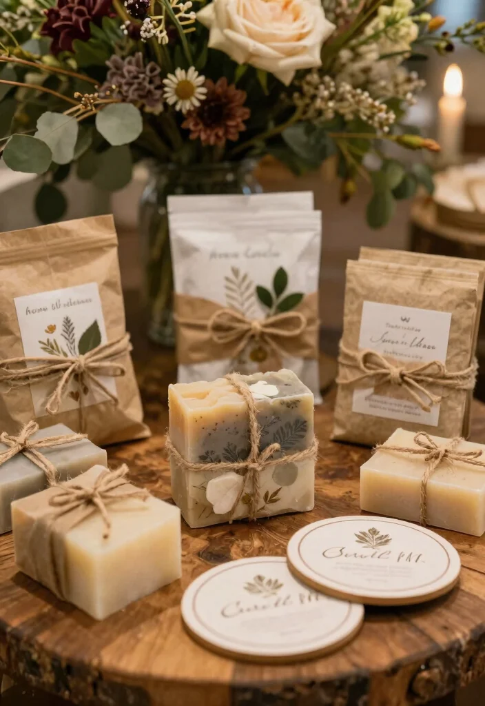 18 Memorial Table at Wedding Ideas That Feel Meaningful - 7. Eco-Conscious Favors in Memory 1