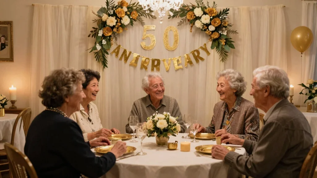 10 50th Wedding Anniversary Backdrop Ideas for Small Venues