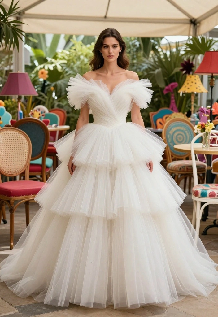 10 Ugly Wedding Dresses You Can't Unsee (2024 Hall of Shame) - 2. The Tulle Tornado 1