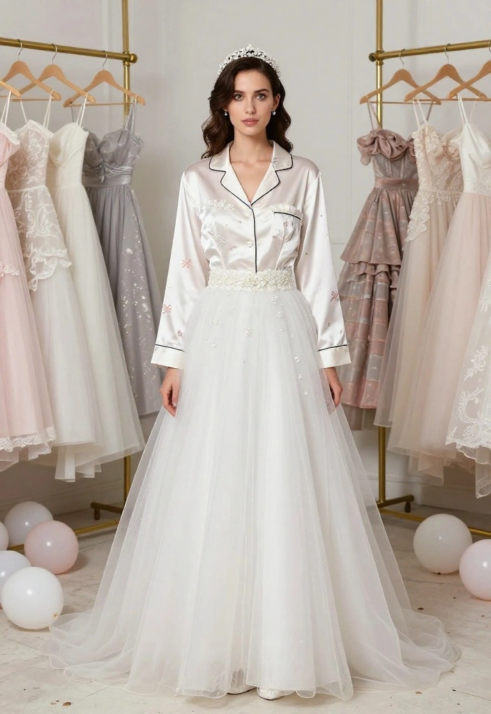 10 Ugly Wedding Dresses You Can't Unsee (2024 Hall of Shame) - 5. The Pajama Party 1