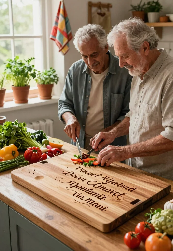 12 50th Wedding Anniversary Gifts They Can Actually Use Daily - 2. Custom Engraved Cutting Board 1
