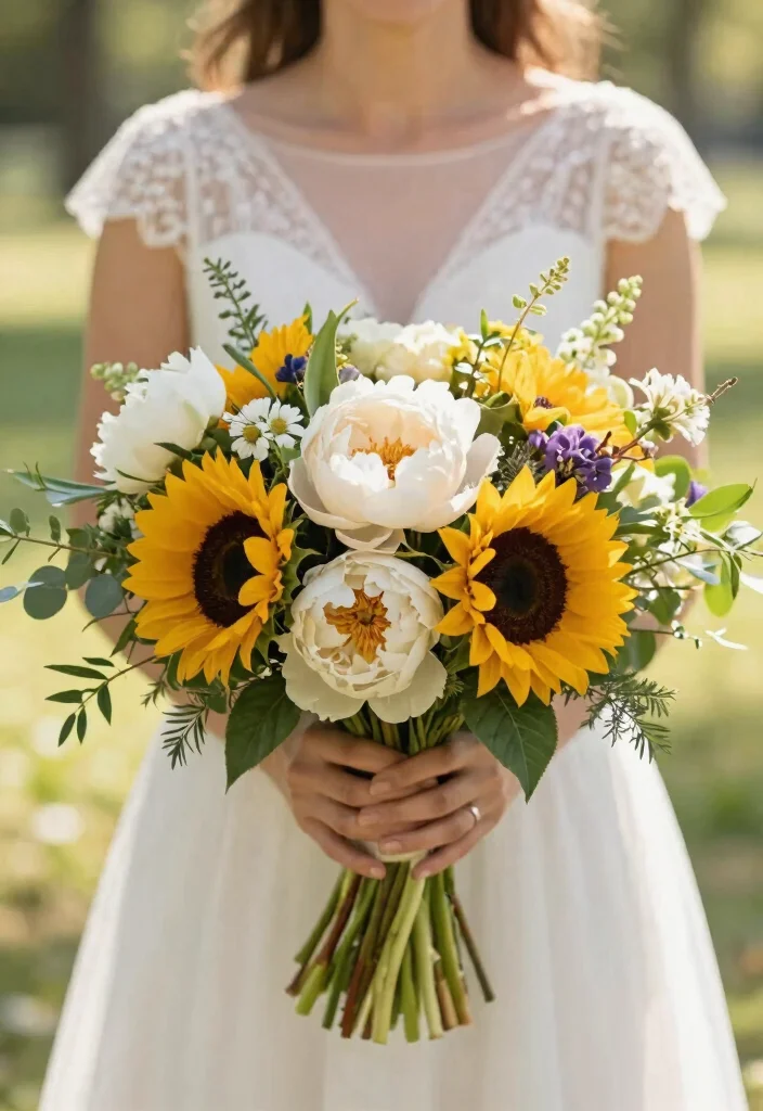 12 DIY Wedding Bouquets That Don't Look Homemade - 12. Creative Seasonal Bouquets 1
