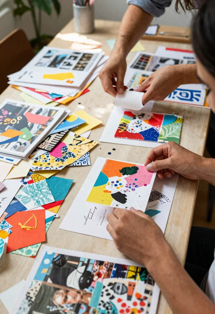 12 DIY Wedding Invitations That Don't Look Homemade or Crafty - 12. Artistic Collage Invitations 1