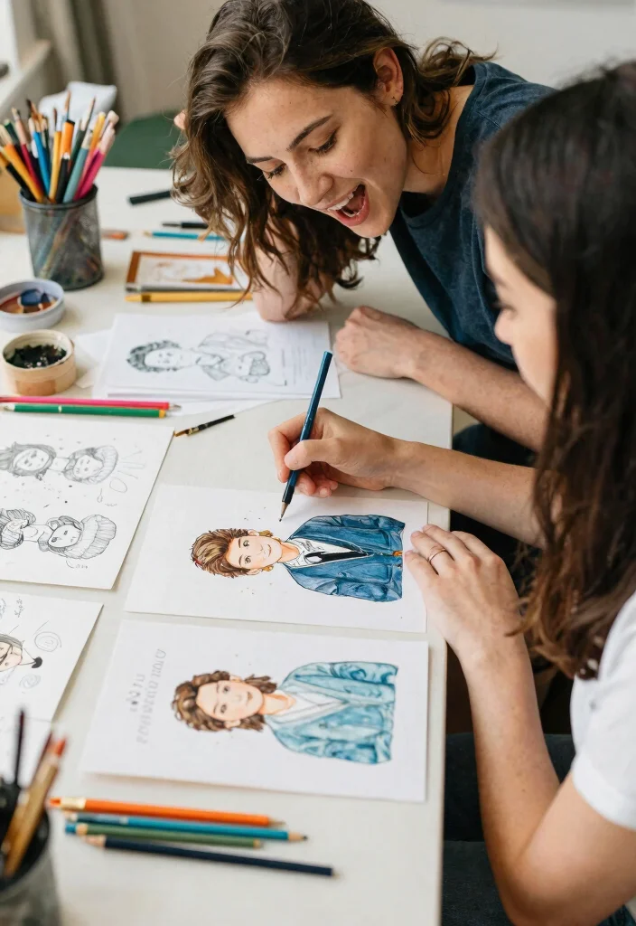 12 DIY Wedding Invitations That Don't Look Homemade or Crafty - 9. Illustrated Portrait Invitations 1