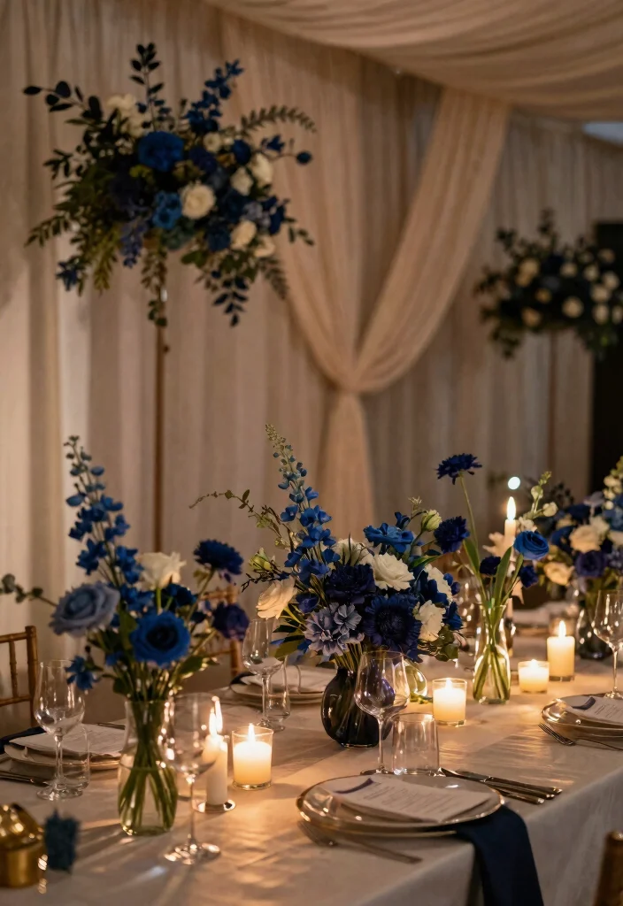 12 Navy Wedding Flowers That Show Up in Dim Reception Lighting - Conclusion 1