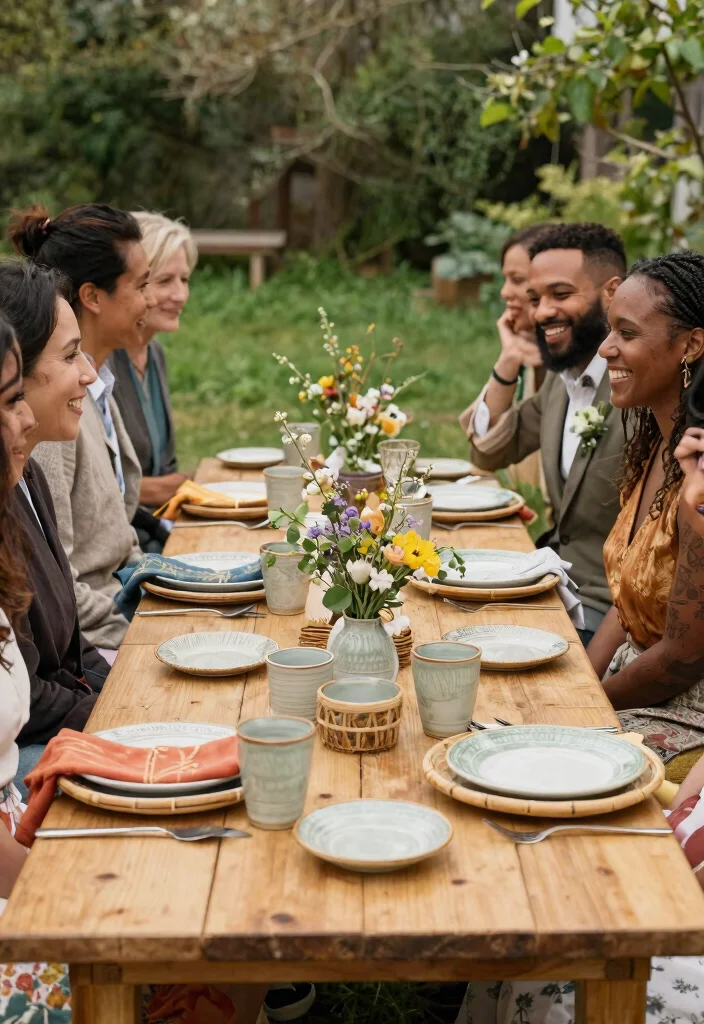 12 Spring Wedding Table Decor Ideas That Won't Wilt Outdoors - 4. Reusable Tableware 1