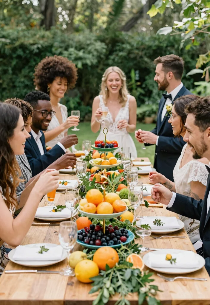 12 Spring Wedding Table Decor Ideas That Won't Wilt Outdoors - 7. Edible Table Decor 1