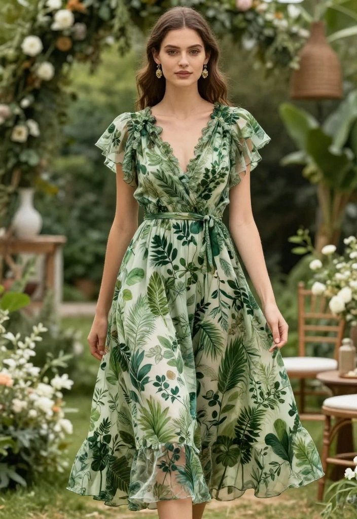 14 Alt Wedding Guest Outfit Ideas That Respect the Dress Code - 11. Greenery and Natural Elements 1