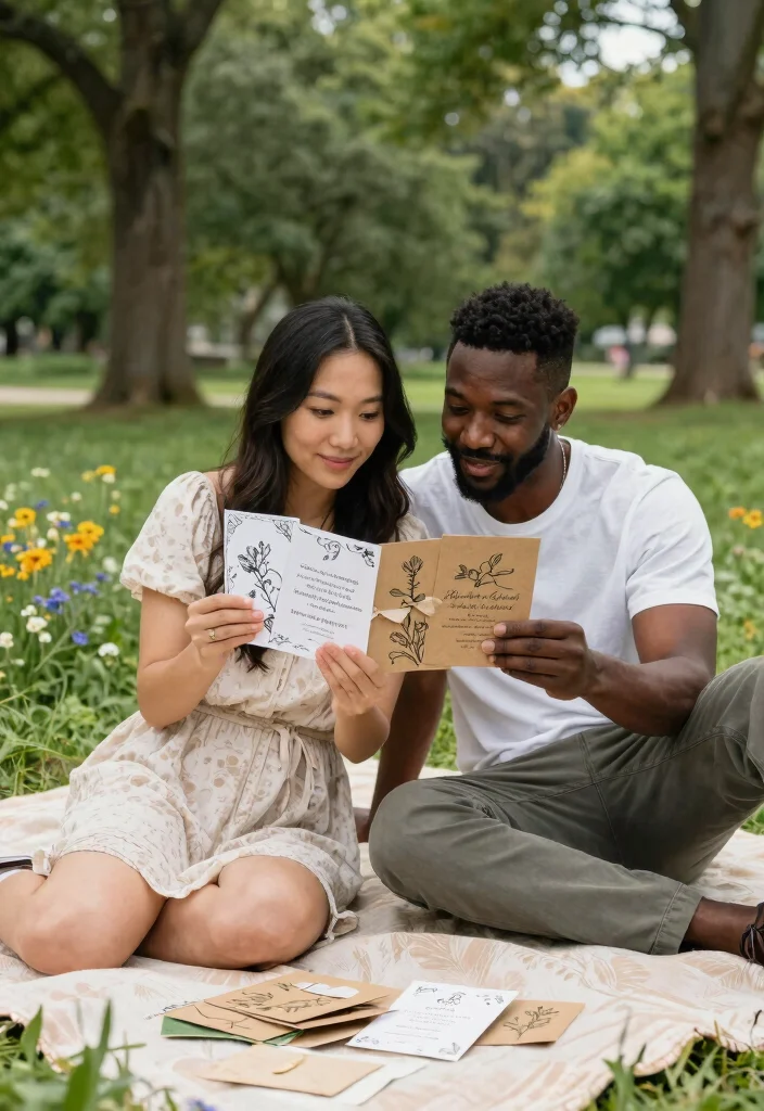 14 Eco Friendly Wedding Invitations That Don't Sacrifice Style - 1. Recycled Paper Invitations 1