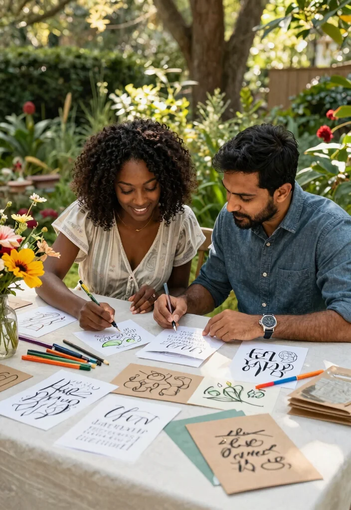 14 Eco Friendly Wedding Invitations That Don't Sacrifice Style - 4. Eco-Friendly Calligraphy 1
