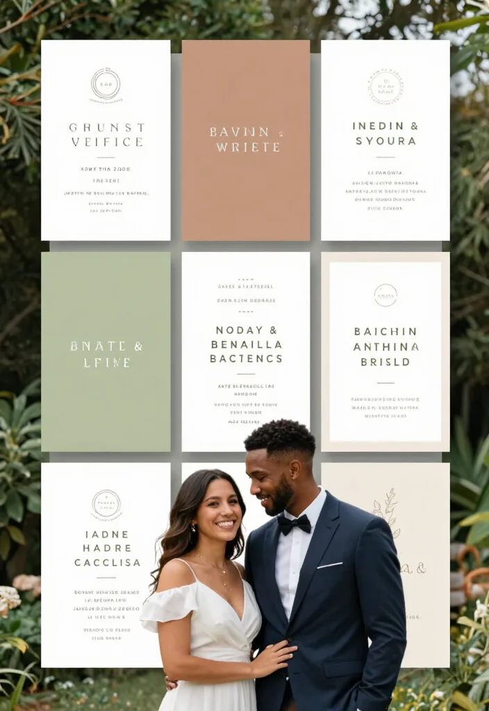 14 Eco Friendly Wedding Invitations That Don't Sacrifice Style - 8. Minimalist Designs 1