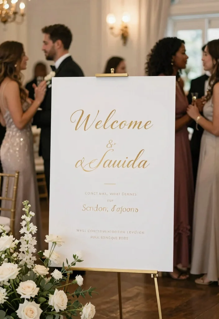 14 Gold Wedding Decorations That Don't Look Like High School Prom - 11. Gold Lettering & Signage 1