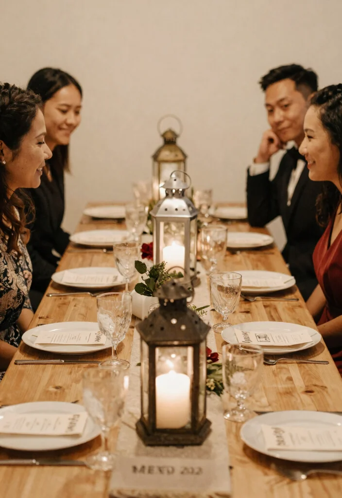 14 Lantern Wedding Centerpieces That Don't Tip Over - 10. DIY Lantern Centerpieces 1